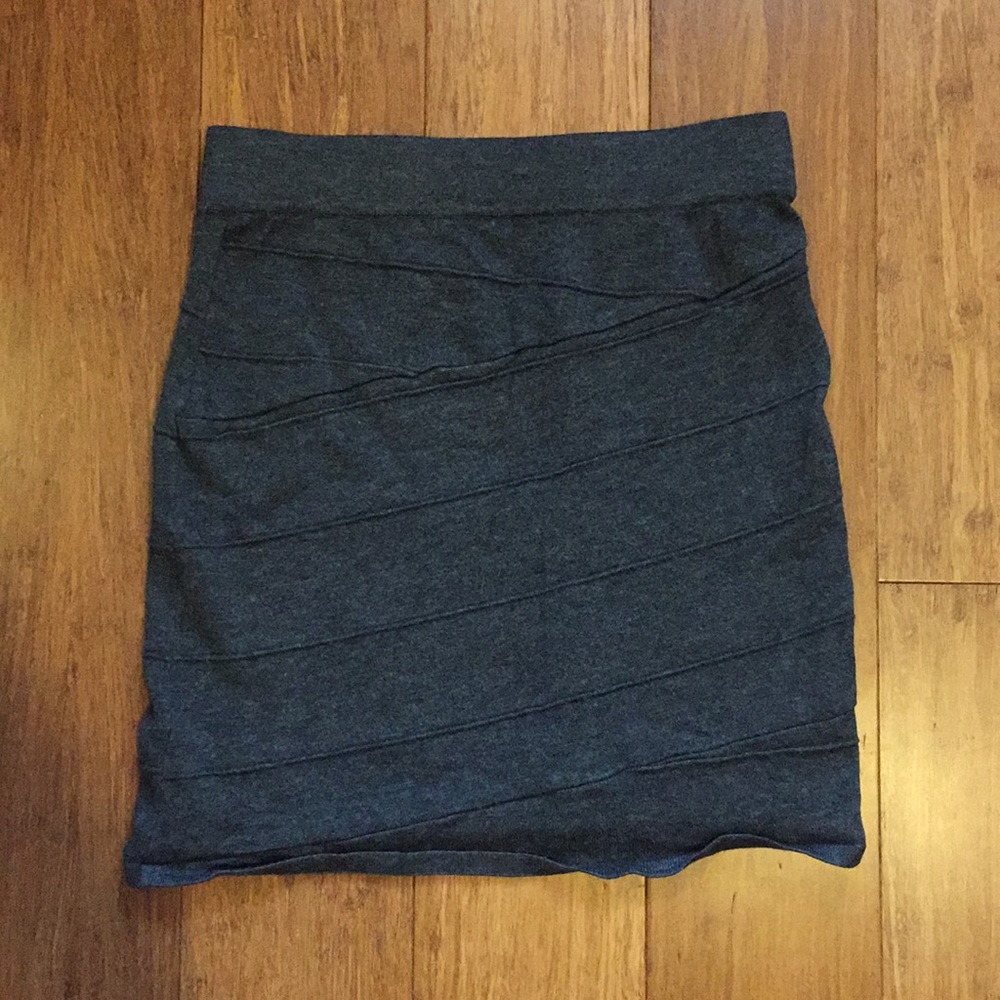 Grey Pencil Skirt